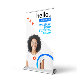 Mini roll-up banners